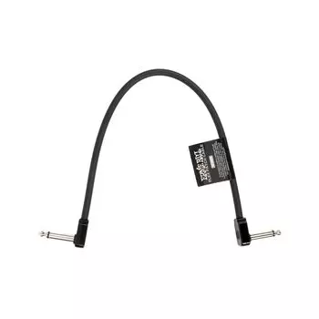 ERNIE BALL Ernie Ball Patch Cable Flex Patch Cables 6440 Black 12 дюймов 30 см Гитара/Бас чёрный