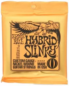 ERNIE BALL Guitar Strings Hybrid 3 Sets 2222 HYBRID SLINKY 3SET [Genuine] (09-46)