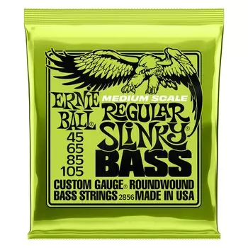 ERNIE BALL P02856 REGULAR SLINKY MEDIUM SCALE басовые струны средней шкалы басовые струны средней шкалы