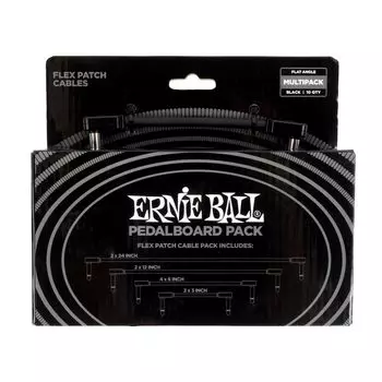 ERNIE BALL Patch Cable Flex Patch Cables 6462 Black Multipack Гитара/Бас