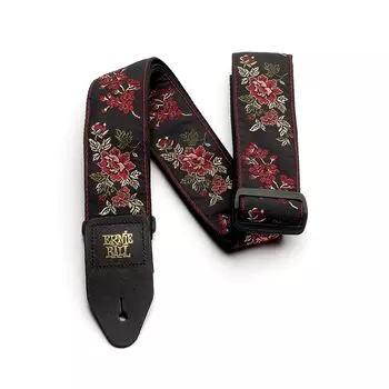 ERNIE BALL Ремешок Жаккард 4142 RED ROSE Красная роза [Подлинный продукт]