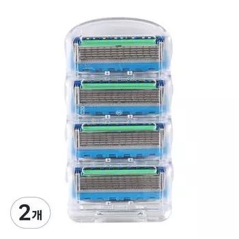 Бритвенные лезвия Ernie Gillette Proglide Fusion 5-слойные, синие, 4 упаковки, 2 шт., корейские бритвенные лезвия