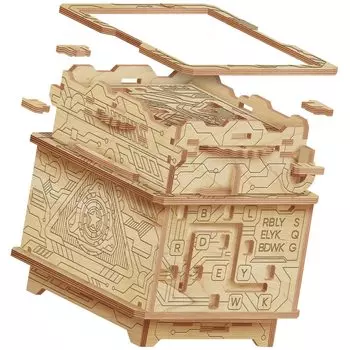 ESC WELT Orbital Box 3D Puzzle для взрослых Puzzle Box Model Build Escape Room Game Holz Puzzle Gift Box Puzzle Game 3D Holz Puzzle для взрослых Family