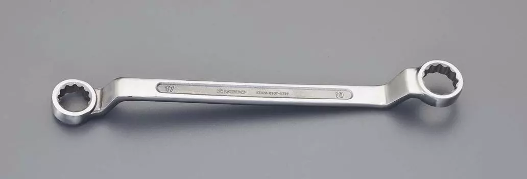 ESCO 17x19mm box wrench double-ended (stainless steel) EA616BS-27