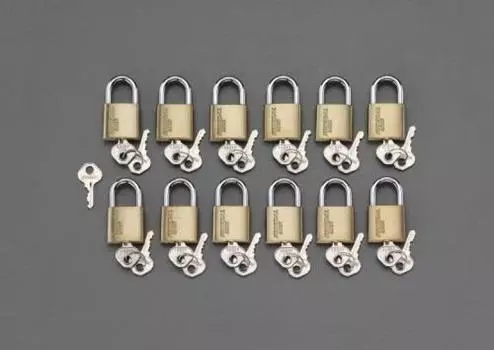 Esco 30мм навесной замок мастер (с ключом/набором 12) EA983SH-130M золотой