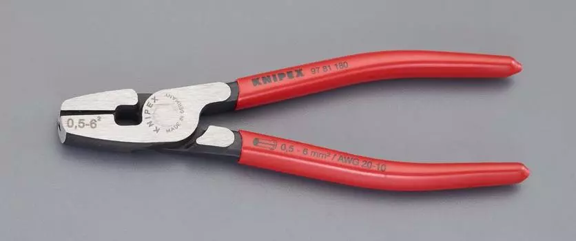 ESCO crimping pliers ferrule (for terminals) 0.5-6.0mm^2 EA538KD-11