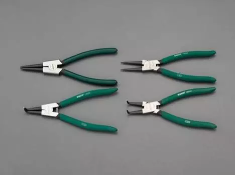 ESCO snap ring pliers holes and 4-piece (for shafts) EA682S-3