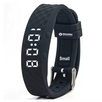 eSeasonGear VB80 12 будильник вибрация часы тихая вибрация пробуждение встряхивание СДВГ лекарства маленький большой современный напоминание, черный-S, 4.5-7.5 /11-19 см;