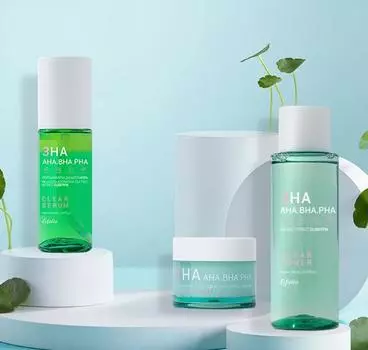 Esfolio 3HA Moisture 3-Piece Set – Мягкая, увлажненная кожа 1 set