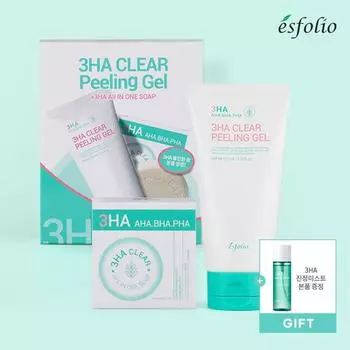 Esfolio 3HA PEELING GEL100ML+Универсальное мыло 90 г НАБОР [Успокаивающий без тумана]