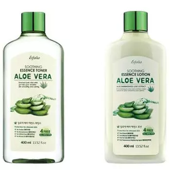 Esfolio Aloe Vera Soothing Essence Toner + Lotion Set