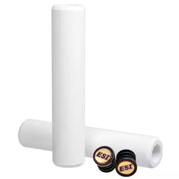 ESI Grips Edge MTB 30mm Outer Diameter x 130mm Length Racer s Grips, CESGRREWH, White,