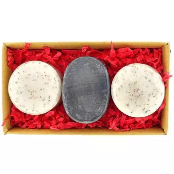 ESIDHOR Набор аюрведического женского мыла, натуральное аюрведическое эфирное масло и органические травы Savon, комбинированное подарочное мыло с кокосом и лимонной травой 3 Soaps Gift Box Set