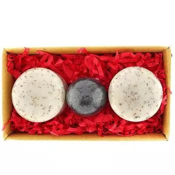 ESIDHOR Набор аюрведического женского мыла, натуральное аюрведическое эфирное масло и органические травы Savon, комбинированное подарочное мыло с кокосом и шариками лимона 3 Soaps Gift Box Set