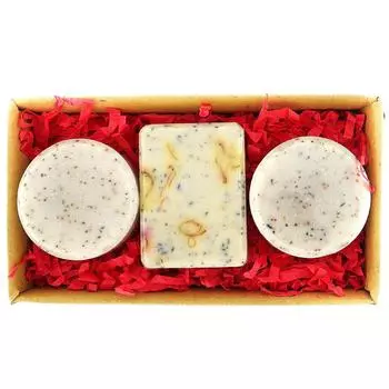 ESIDHOR Набор аюрведического женского мыла, натуральное аюрведическое эфирное масло и органические травы Savon, комбинированное подарочное мыло с кокосом и шафраном 3 Soaps Gift Box Set