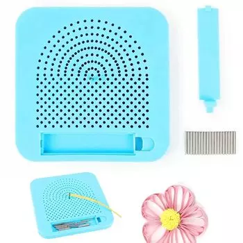 EsiFare бумажная доска для квиллинга, доска для вязания, доска для квиллинга с коробкой для штифтов, инструменты для бумажного творчества, поставляется с 20-штифтовым намоточным инструментом, доска для квиллинга своими руками