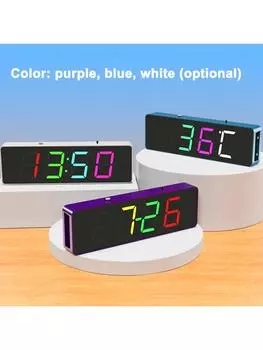 ESP8266 IoT Цветной WiFi Часы Комплект Интеллектуальные Электронные Часы DIY Сварочные Практики Детали Набор Автоматическая Синхронизация Времени белый