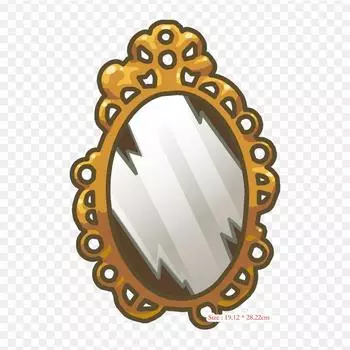 Espejito Descendientes Evie зеркало термопереносная печать виниловые нашивки наклейки для одежды DIY аппликации моющиеся нашивки