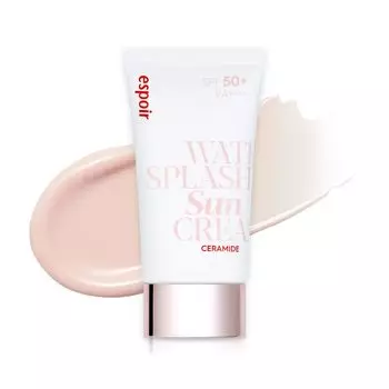 Espoir Base Water Splash Sun Cream Ceramide 60 мл для лица и всего тела Солнцезащитный крем Увлажнение Глянцевая кожа Прозрачность Естественный тон Увлажнение Ощущение