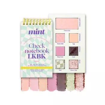 espoir Lookbook Palette MintCheck MintCheck Eyeshadow Palette Glitter Espoir Official Korean Cosmetics S/L
