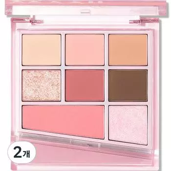 Espoir Real Eye Palette All New 5.9 г, розовая BB, 2 шт.