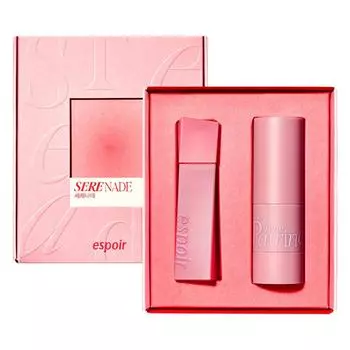 Espoir Serenade Edition Couture Lip Tint Blur Velvet 5,5 г + Tone Pairing Liquid Cheek 8 мл Набор, 1 набор, Tint 5,5 г + Cheek 8 мл
