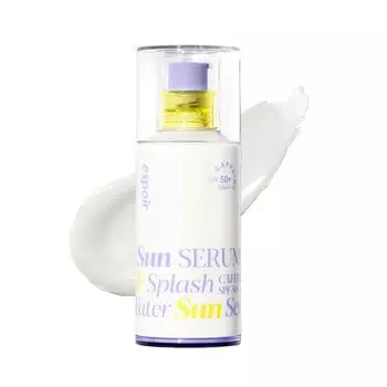 Espoir Солнцезащитная сыворотка Water Splash Sun Serum 50 мл Уход за кожей УФ-сыворотка Основа под макияж Прозрачная высокоувлажняющая гиалуроновая кислота Пептид Содержит