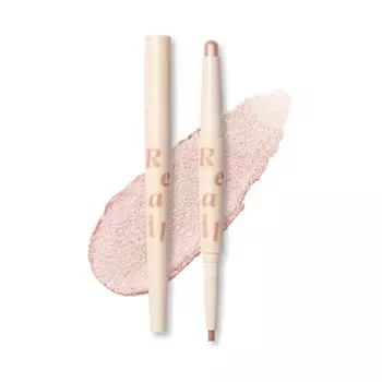 espoir Tear Bag Liner Real Eye Dual Stick #01 Champagne Beam 1.45g Dual Type 2Step Stick Eye Shadow Tear Bag Makeup Tear Bag Liner Espoir Official