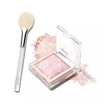Espoir Tone Pairing Highlighter Highlight Brush Included Pink Marine Luxury Satin Light Highlighting Powder Multicolor Type Transparent Shimmer Pearl