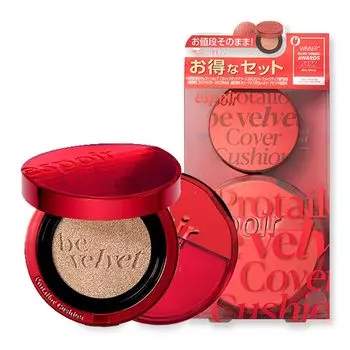 Espore PRO TAILOR BE VELVET COVER CUSHION SPF34 PRO TAILOR BE VELVET COVER CUSHION Mini Cushion Planning Set 3 Strong Coverage Foundation Makeup