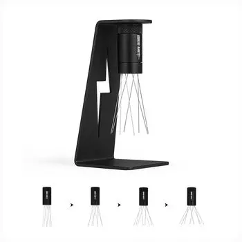 Espresso Sohndle WDT Tool Needle 8 Needles Adjustable Range Magnetic Stand with 6 Spare Needles Stirring Needle Coffee Distributor Espresso Dispensing