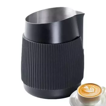 Кувшин для приготовления эспрессо 420 мл, нержавеющая сталь, кувшин для приготовления капучино, кувшин для приготовления молока, нержавеющая сталь для чёрный