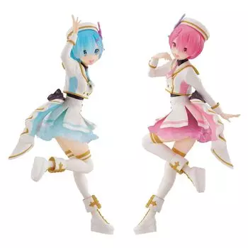 ESPRESTO Сценические костюмы Rem & Ram Фигурка Re Zero -Жизнь в другом мире - Приблизительно. 22см Набор из 2 видов