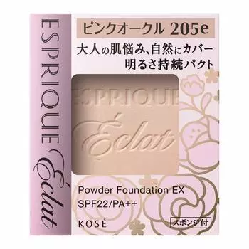 ESPRIQUE Eclat Esprique Eclat Brightness Lasting Pact EX PO205e Pink Ocher Gram 9.3g (x 1)
