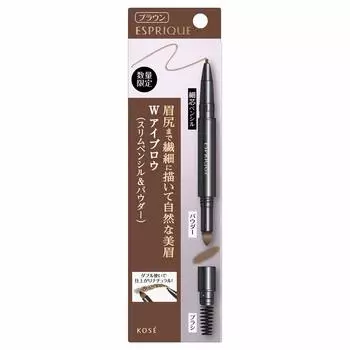 Esprique W Eyebrow Pencil br300 Brown (Slim & Powder) (Limited Design) коричневый