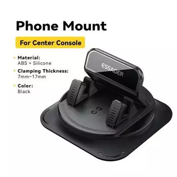 Essager Автомобильный держатель для телефона на приборную панель, крепление для мобильного телефона с нескользящим силиконовым ковриком, вращающаяся на 360° подставка для телефона для iPhone 16