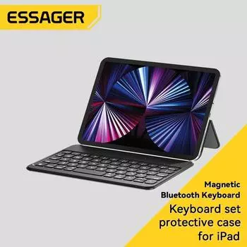 Essager Mini Bluetooth клавиатура 8,3-дюймовый портативный кожаный чехол беспроводная клавиатура для зарядки планшета для iPad Mini 6-го поколения