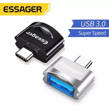Essager USB Type C OTG адаптер USBC разъем USB-C Type-C в USB 3.0 OTG конвертер для Macbook Xiaomi POCO адаптеры