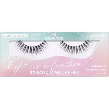 essence 3D faux mink lashes as light as a feather 01, 1 piece