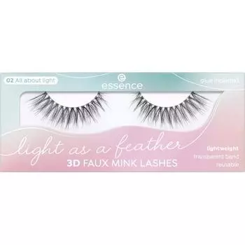 essence 3D faux mink lashes as light as a feather 02, 1 piece