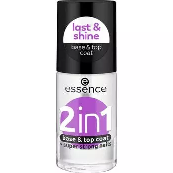 Essence база для ногтей и верхнее покрытие 2в1, 8мл