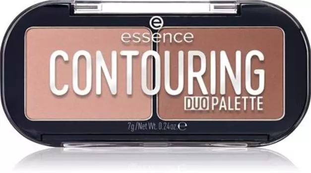 Essence CONTOURING DUO PALETTE палетка для контуринга TU прозрачный