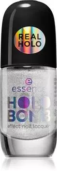 essence HOLO BOMB vernis ongles effet holographique TU прозрачный