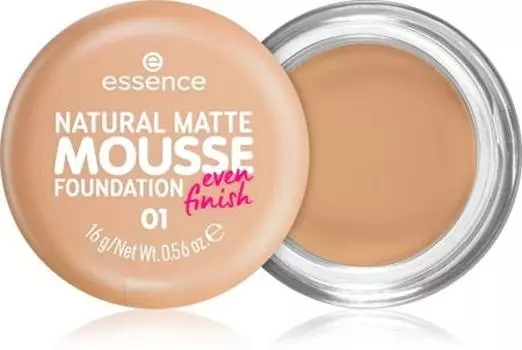 Essence NATURAL MATTE MOUSSE тональный крем-мусс TU прозрачный
