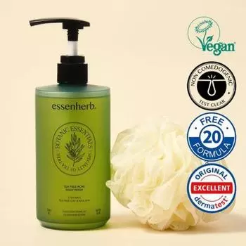 Essenherb Tea Tree Acne Daily Wash 500 мл План + Шарик для душа в подарок