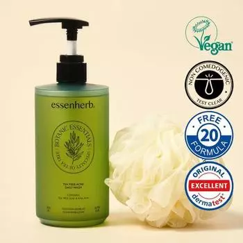 Essenherb Tea Tree Acne Daily Wash 500мл специальное предложение (+ бесплатный шарик для душа)