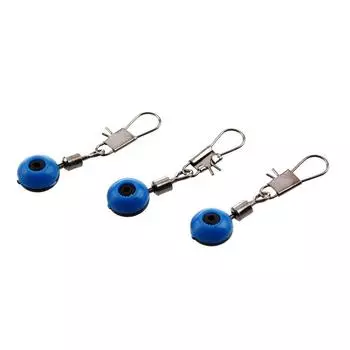 Essential 20Pcs Hot TOP Shank Blue Line Rolling Swivel рыболовные карабины крючок соединительный зажим синий