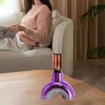 Диффузор для эфирных масел, флакон 10 мл с USB-кабелем, настольный декоративный парфюм, перезаряжаемый фиолетовый