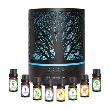 Эфирное масло диффузор арома увлажнитель 300 мл ультразвуковой воздушный испаритель для больших помещений электрические ароматизаторы CHINA