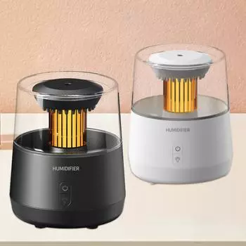 Essential Oil Diffuser Auto Shut Off 320ml Colorful Ambient Night Light Desktop Humidifier for SPA Desk Living Room Hotel Indoor белый